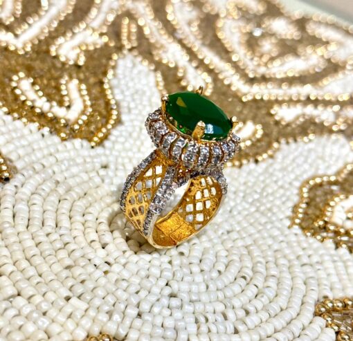 Emerald Elegance Statement Ring